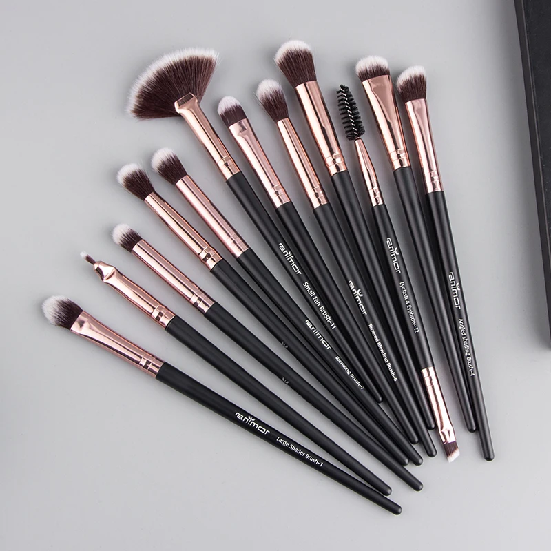 

Makeup Brushes Set 3-12pcs/lot Eye Shadow Blending Eyeliner Eyelash Eyebrow Make up Brushes Professional Eyeshadow Brush