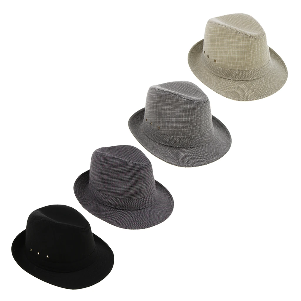 Fishing Caps Mens Womens Cap Unisex Linen Hat Summer Fedora Irish Panama Trilby Beach Party Cowboy Sun Hats