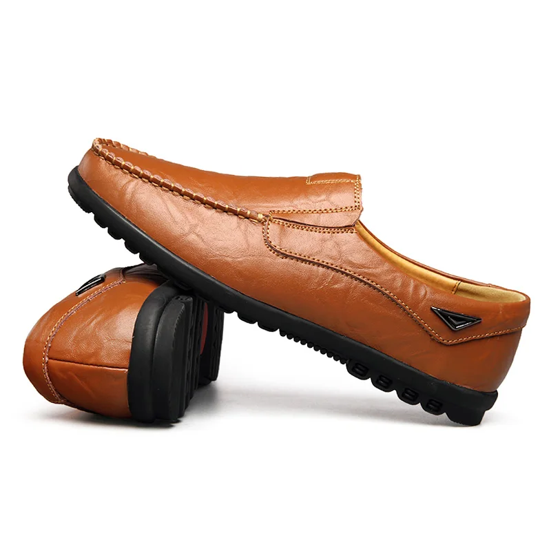 Мужские лоферы, кожаные туфли Мужская обувь для вождения; zapatos de hombre cuero весна-осень без шнуровки женская обувь calzado; женские мокасины; большие размеры Лоферы человек