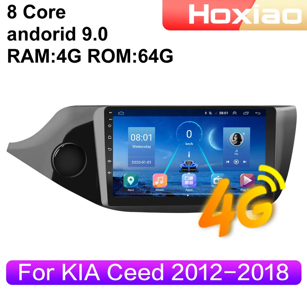 Мультимедийная магнитола для KIA стерео-система на Android с 4G GPS видеоплеером CEED JD 2012