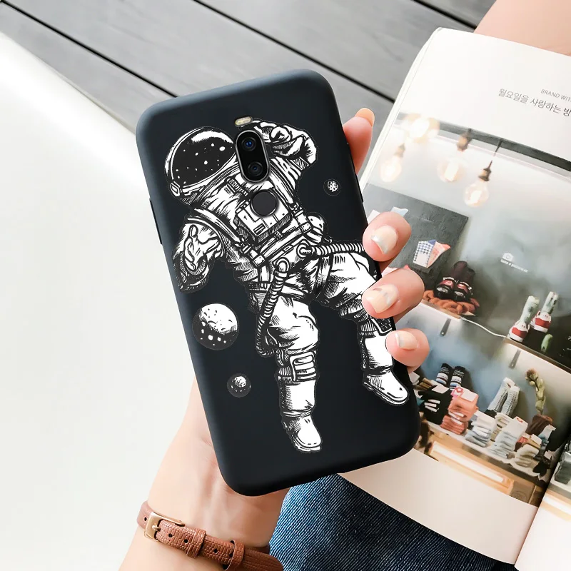 Cases For Meizu Astronaut TPU Soft Shell For Meizu X8 Case Personality Tide Shell For MEIZU X8 Case Silicone Edging Matte Phone For MEIZU meizu phone case with stones Cases For Meizu