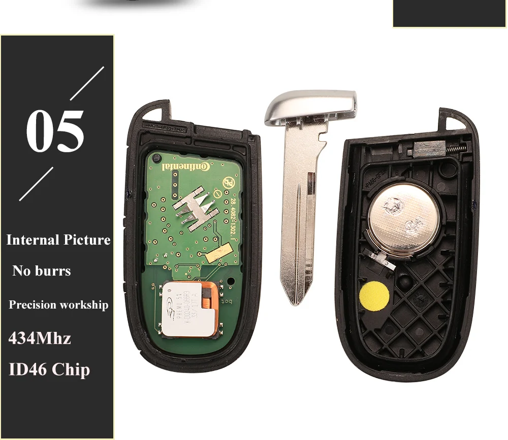 Chiave/Telecomando Per Jeep Grand Cherokee M3n40821302 433mhz Id46 Circuito Integrato Originale Keyless - Ricambi Originali 2/3/4/5bt Smart Fob Jeep - Hb66b8889590f4343bda51155355c13bc2