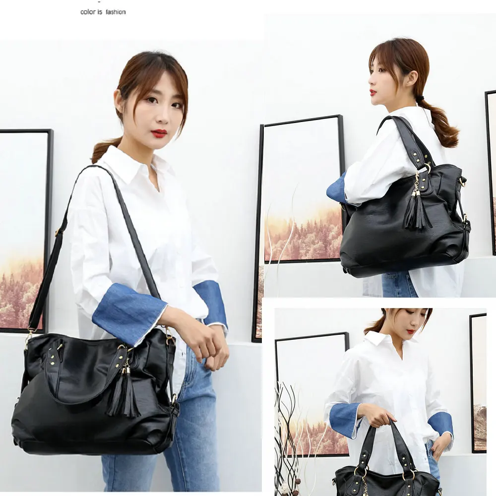 Soperwillton, женская сумка, сумки для женщин, модная сумка на плечо, Сумка с верхней ручкой, большая сумка-тоут, сумка, набор, 4 шт.#3309