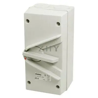 

AC 250V 20A IP66 2-Postion OFF/ON DPST UKF1-220 Weatherproof Isolating Switch