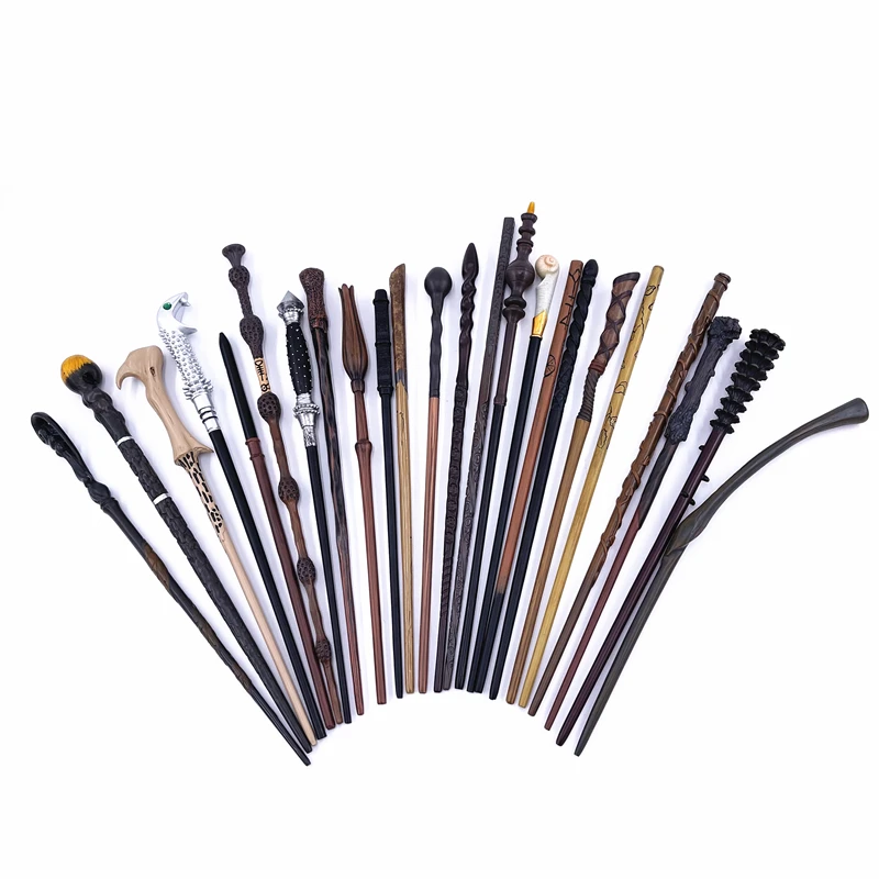 Varita de núcleo metálico para Cosplay de Malfoy Voldemort, varita de Hermione Box, regalo de cumpleaños sorpresa para niños, accesorios de juego