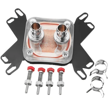 

Water Cooling Block For LGA 1155 2011 Amd Am4 Copper CPU Cooler Heatsink For Computer CPU Radiator Universal