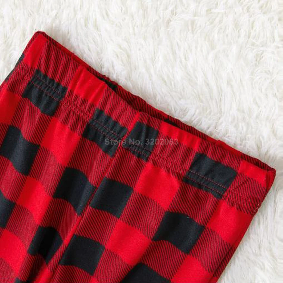 Семейные рождественские пижамы в клетку с медведем; одежда для сна для мамы, дочки, папы и сына; одинаковые комплекты для семьи; пижамы для мамы и меня