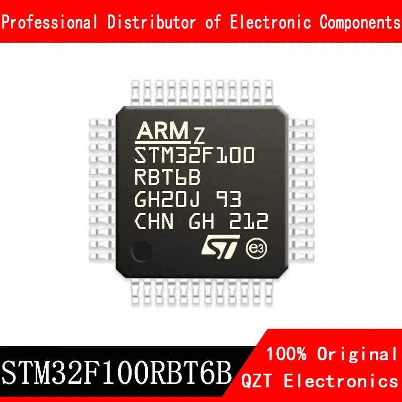 5 шт./лот новый оригинальный STM32F100RBT6B STM32F100 LQFP64 микроконтроллер MCU в наличии микроконтроллер stm32l100rbt6 lqfp64