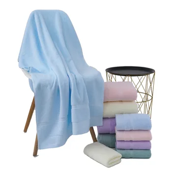 

32 Unit Pure Cotton Plain Color Household Bath Towel Set Daily Use Water Absorbent Towel Logo Customizable Gift Stall Supply of