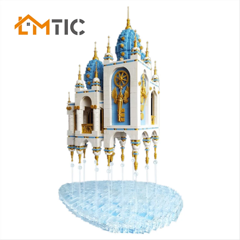 Модель фэнтезийной крепости MOC плавающий Небесный замок строительные блоки