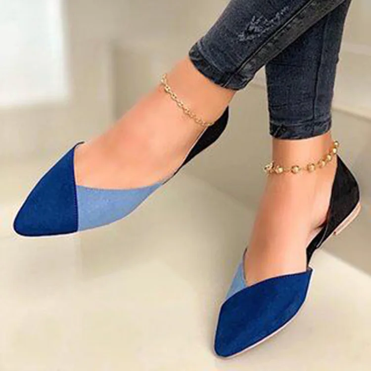 2021 Spring Women Flat Casual Fashion Mixed Colors Female Sandals Comfortable Loafers Pointed Toe Slip on Office Zapatos Mujer