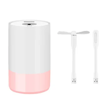 

DEKAXI 320ml multi-function 3 In1 Humidifier USB Fan LED Light Humidifier Air Fan Diffuser Purifier Atomizer USB decoration
