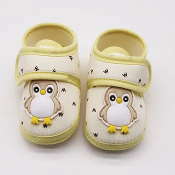 

TELOTUNY shoes for baby bon Infant Newborn Baby Girls Boy Prewalker penguin Cartoon Non-slip soft Sole Baby princess shoes