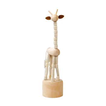 

2020 New Cute Wooden Animal Ornaments Universal Giraffe Shape Creative Personality Kids Room Car House Desktop Decorations