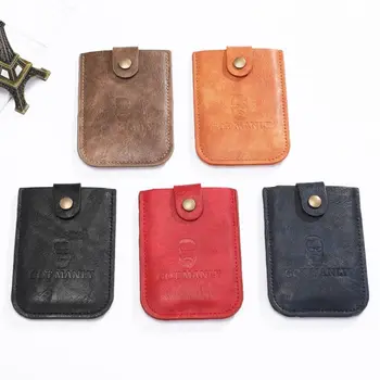 

Men Pulled Design Card Holders 5 Card Slots Portable Wallet Short Slim Organizer 10x7.5cm