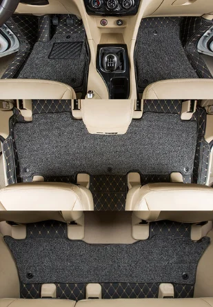 7 Для changan cs95 роскошный прочный волокнистый кожаный замшевый коврик для салона автомобиля ковер аксессуары - Цвет: 7