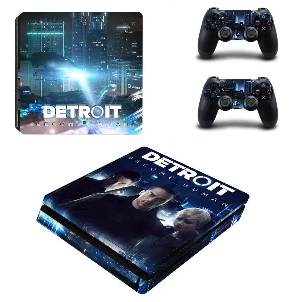 Detroit стать человеком PS4 Slim sticker s Play station 4 наклейки кожи наклейки для playstation 4 PS4 Slim консоль и контроллер кожи - Цвет: YSP4S-2147