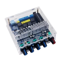 Tpa3116 placa amplificadora de áudio estéreo, bluetooth 5.0, placa 2.1, channel high power home, amplificador de áudio 2*50w + 100w bass amp