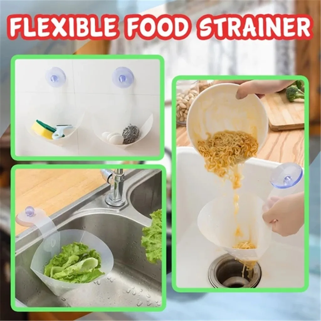 Складной фильтр пищевой фильтр garbagebagfilter простая самостоящая стопор для раковины кухонное антиблокирующее устройство кухонные аксессуары