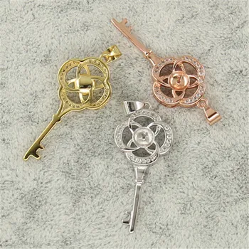 

Pendant Fitting Pearl Accessories 925 Silver Ring Jewelry DIY No Pearl no chain Free Shipping