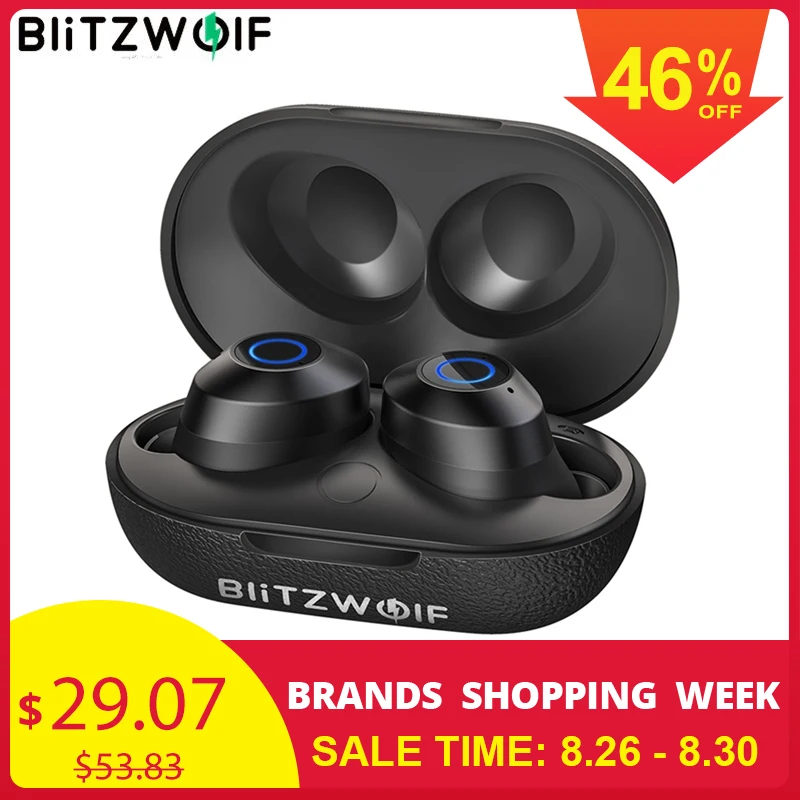 1974.34 руб. 46% СКИДКА|BlitzWolf FYE5 5,0 TWS настоящие беспроводные наушники вкладыши спортивные стерео водонепроницаемые Hi Fi мини наушники 10 м соединение без препятствий-in Наушники и гарнитуры from Бытовая электроника on Aliexpress.com | Alibaba Group