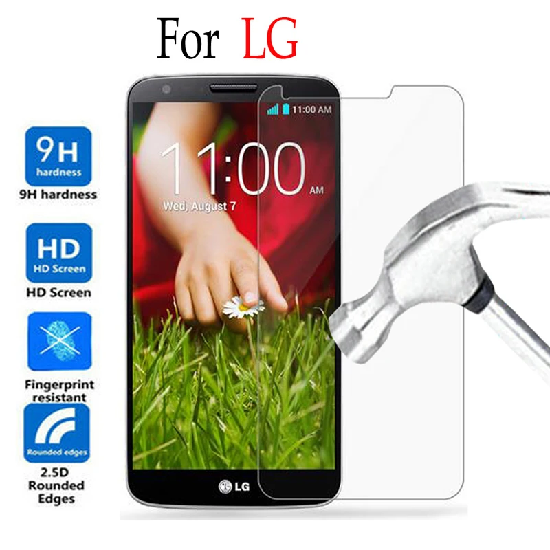Smartphone Front Film Tempered Glass for LG Q6 Q7 Q8 2018 Q9 Q60 Toughed Screen Film for LG Stylus 2 Plus 3 4 9H HD