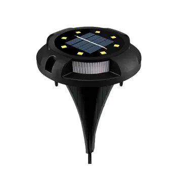 

4pcs/set Solar Powered 8 LED Lawn Light Waterproof Outdoor Buried Light for Yard