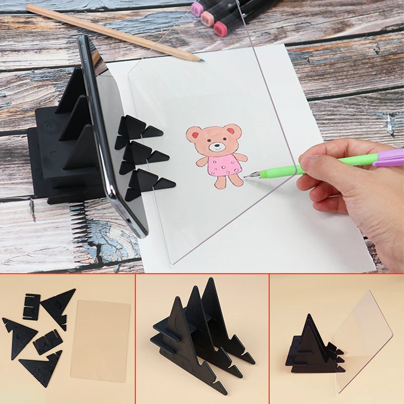 Plotter Bracket-Holder Mirror-Plate Painting Drawing-Board Table Specular Optical Tracing