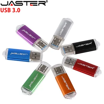 

JASTER USB 3.0 Metal USB Flash Drive Memory Stick Pen Drive 4gb 8gb 16gb 32gb 64gb Metal USB Flash Drive for PC Custom LOGO