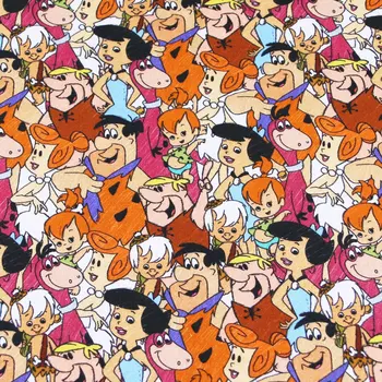 

girls boys character print 100% cotton fabric for sewing masks clothes tissus au metre curtains patchwork wholesale per meter