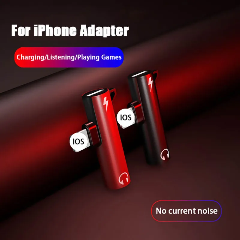 2 в 1 кабель-адаптер для iPhone 7 8 Lighting XS Max XR X конвертер для быстрой зарядки освещения 3,5 мм Auido гарнитура разъем для наушников