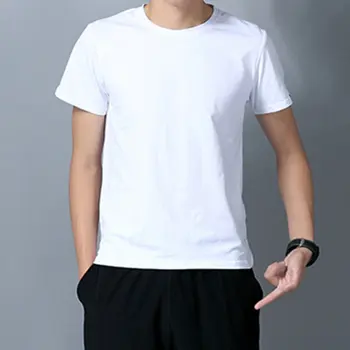 

Solid color T Shirt Mens White 100% cotton polyester T-shirts Summer Skateboard Tee Boy Skate Tshirt Tops European size 4XL