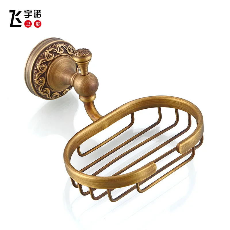 

Copper Soap Grid Cross Border Supply European Style Retro Soap Holder Hotel Toilet Water Draining Soap Grid