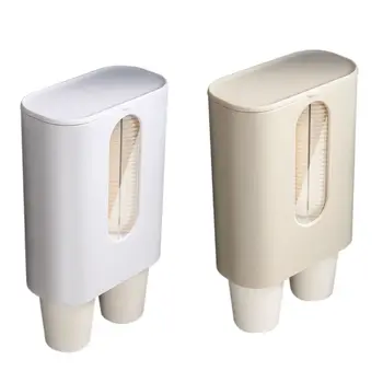 

Water Cup Dispenser Holder Disposable Plastic Paper Cups Storage Rack Container A69D