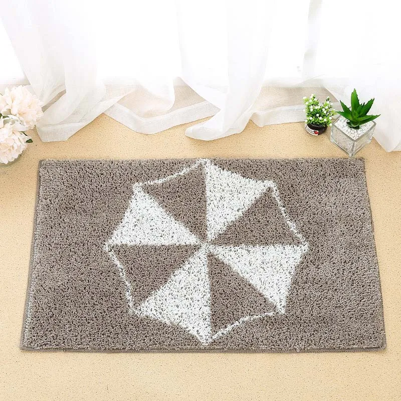 Tufted ткань кухня длинные Коврики Нескользящие впитывающие ванная комната пол половик дверной коврик в спальню мягкий стол стелька
