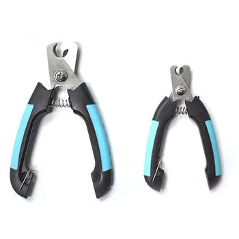 

Stainless Steel Grooming Scissors Nail Clipper with Hanger Cat Dog Claw Cleaning Grooming Scissor with Spring Device