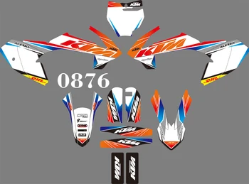 

0876 Motorcycle Team Graphic & Backgrounds Decal Sticker Kits for KTM SX65 2016 2017 2018 2019 2020