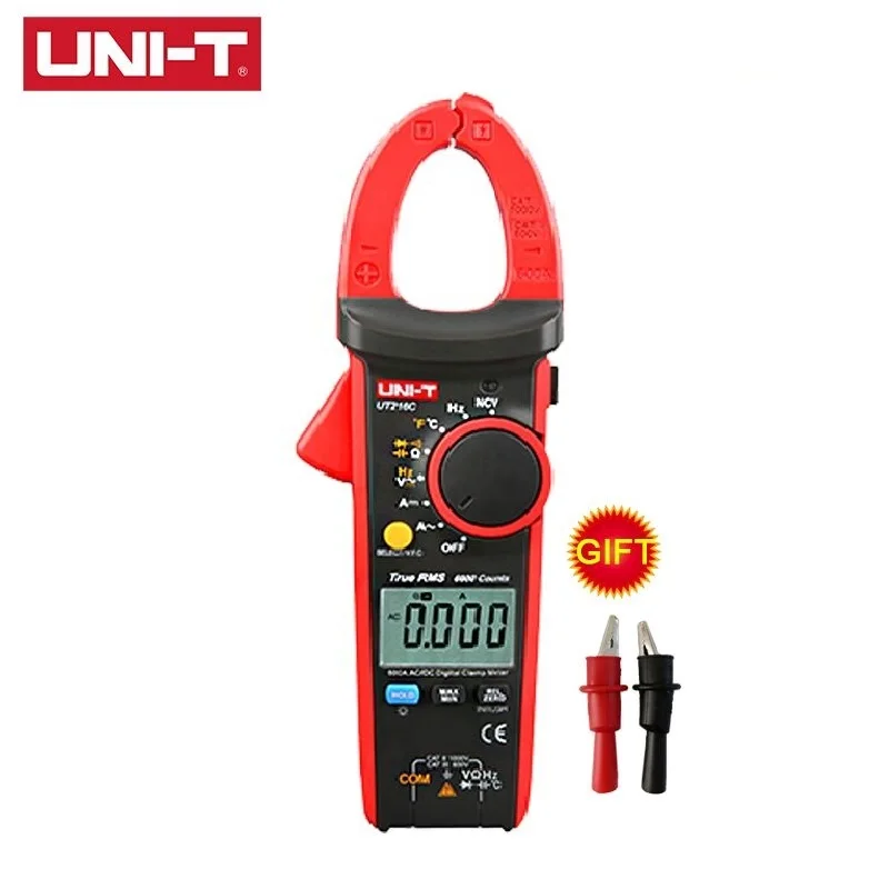 Цифровой токометр UT216 серии UT216D 600A True RMS AC DC Автоматический диапазон щипцы тестеры