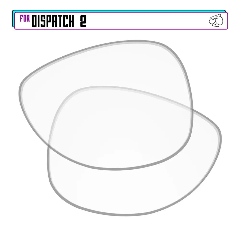 

EZReplace Replacement Lenses for - Oakley Dispatch 2 Sunglasses - HD Clear