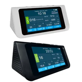 

TVOC Temperature Meter Hygrometer HCHO Formaldehyde Detector AQI Air Quality Detector LCD Display DM108 USB charging