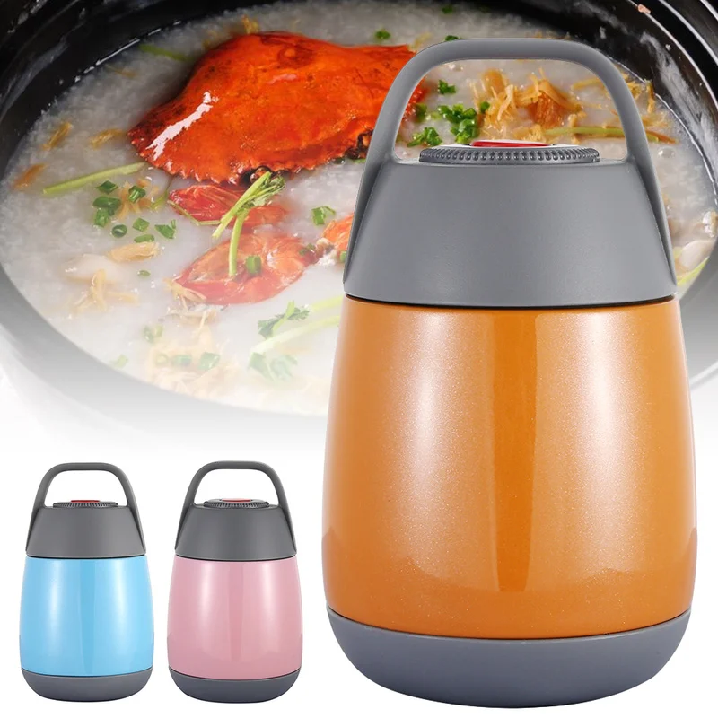 

500ml Vacuum Beaker Portable Stainless Steel Thermal Lunch Box for Office Lunchbox Leakproof Thermos Lunch Box Food Container