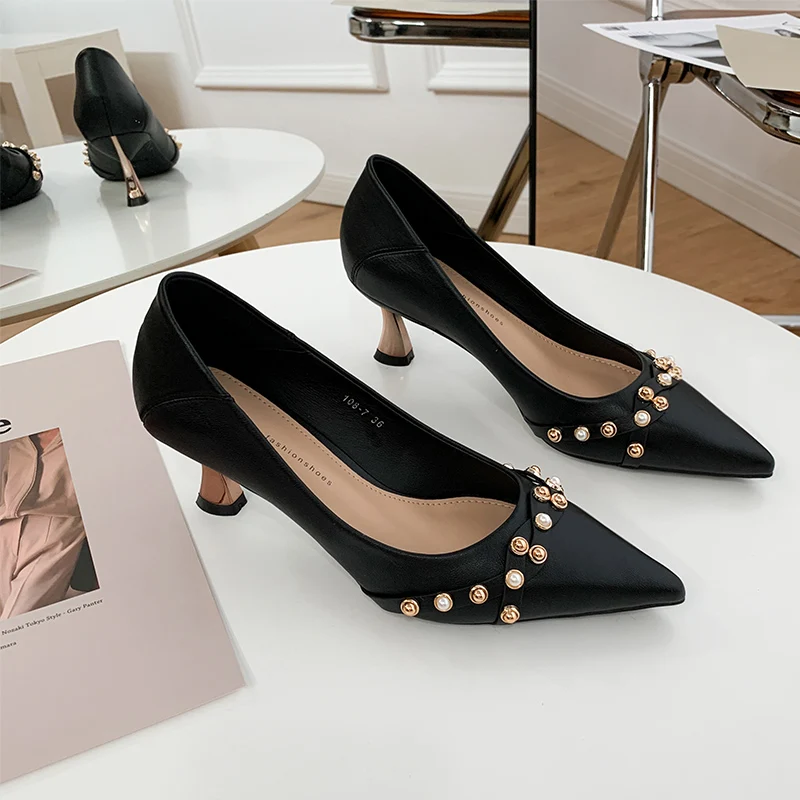 Sandalias De Tacón Alto Puntiagudas Con Diamantes De Colores Para Mujer