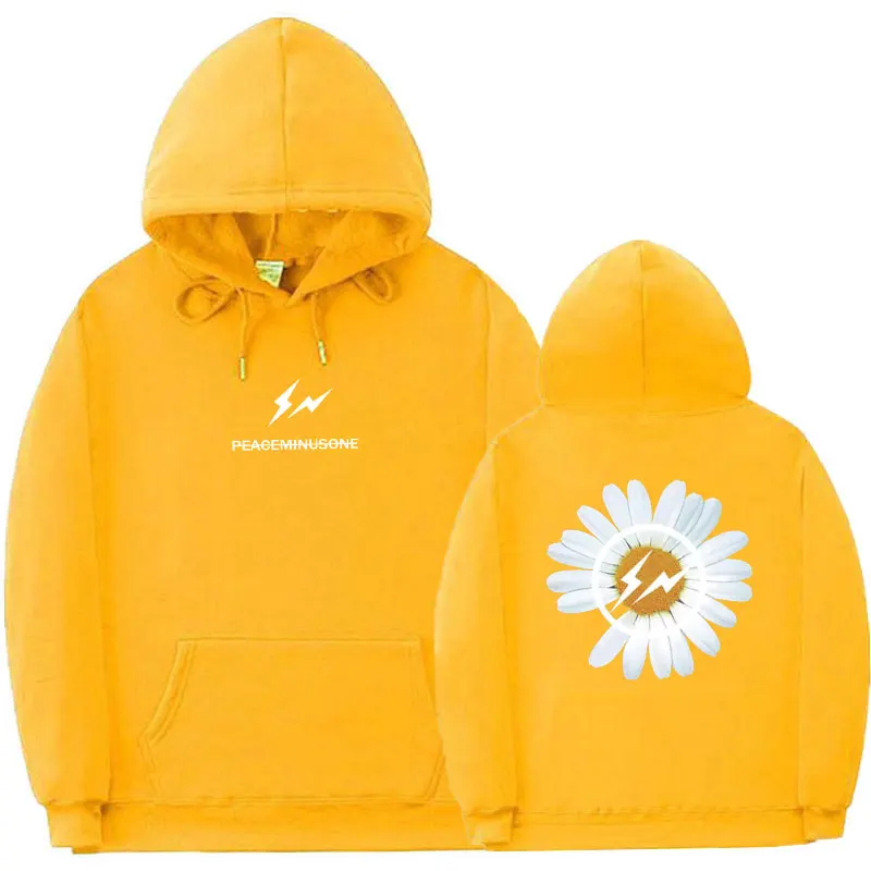 

Bigbang Gdragon Hoodies Peaceminusone Hoodie GD Peaceminusone Sweatshirts Daisy Logo Print Pullovers Street Wear men sweatshirt