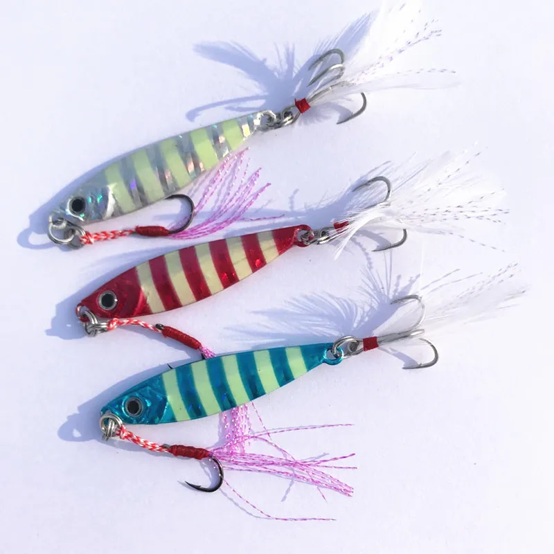 Shore Long Casting Jigs Fishing Lure Slow Shaking Jigbait 7-80g Artificial Lures Hard Baits Glow 1 Piece Sale 5