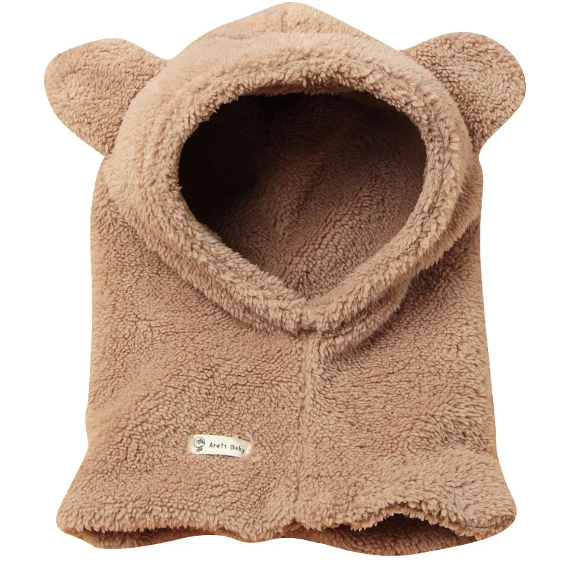 

Cute Children's Hats Fashion Cartoon Plush Ears Thickened Warm Men and Women Baby Hoods Winter Accessories for Kids
