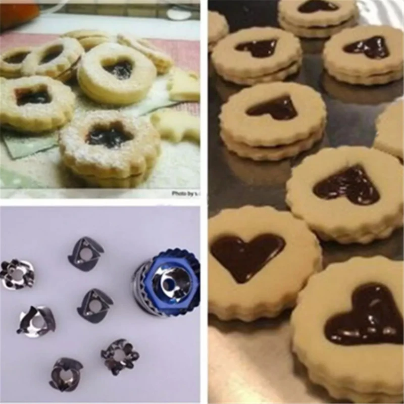 7pc / Set Baking Molds Cookie Cutters Set Stainless Steel Cookie