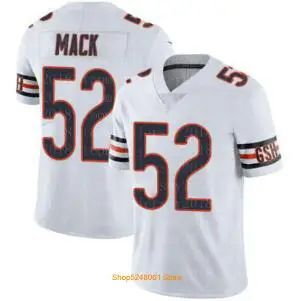 Мужские 52 Khalil Mack Джерси 34 Walter Payton 10 Mitchell Trubisky 100th anniversary 39 Jackson Футбол сшитые медведи майки - Цвет: 6