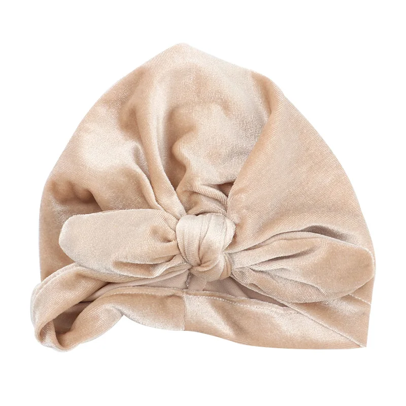 Khaki baby hat Новая зимняя детская шапка для девочек 10 см из натурального меха, детская шапка с помпоном, Младенческая шапочка, Детская шапка-тюрбан, 8 цветов, детские шапки - Цвет: Khaki baby hat