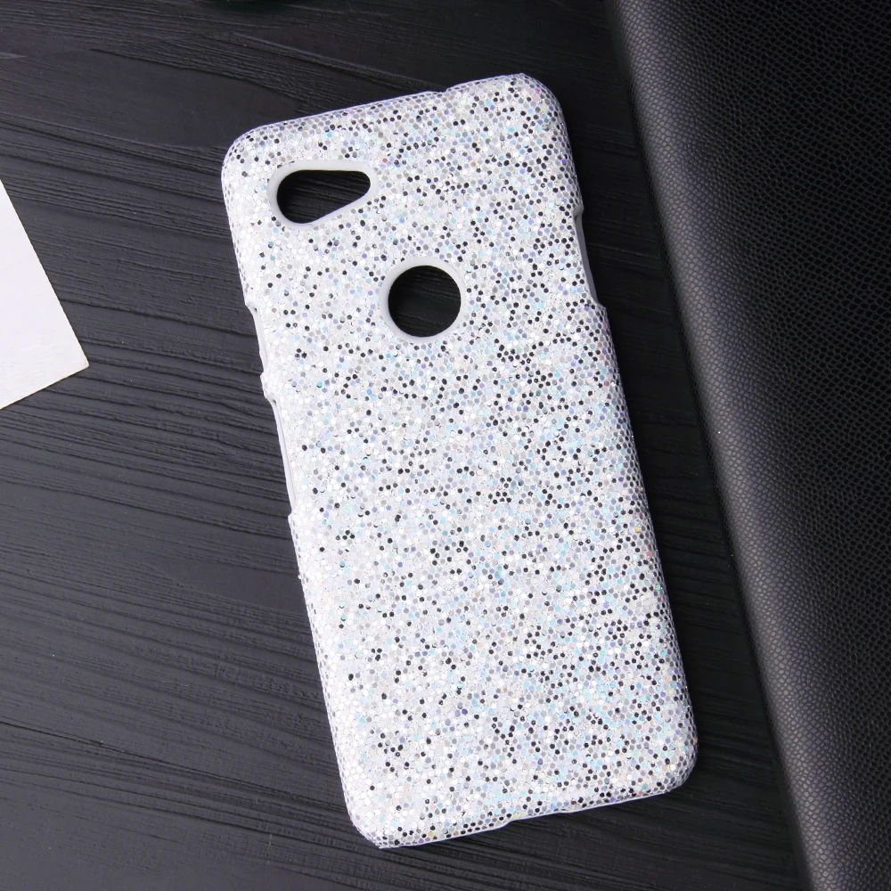 

Ultra Thin Phone Case For Google Pixel 3a Case Pattern Texture PC Back Coque Cover For Google Pixel 3a XL Bling Glitter Shell