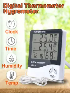 Электронная цифровая метеостанция с ЖК-дисплеем, термометром, гигрометром, часами HTC-1 HTC-2